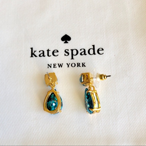 Kate Spade Glitter Pear Stone Drop Earring - Picture 2 of 2